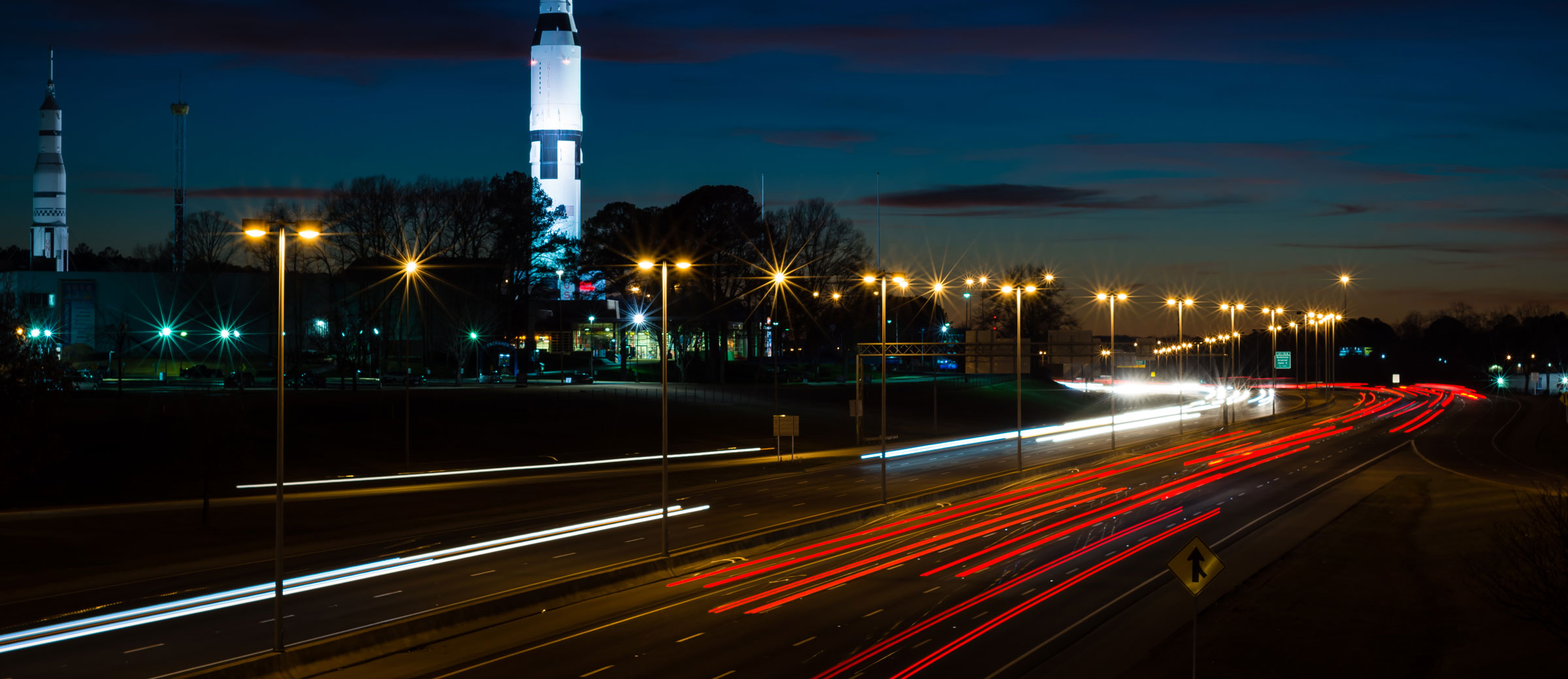 View of Huntsville at night