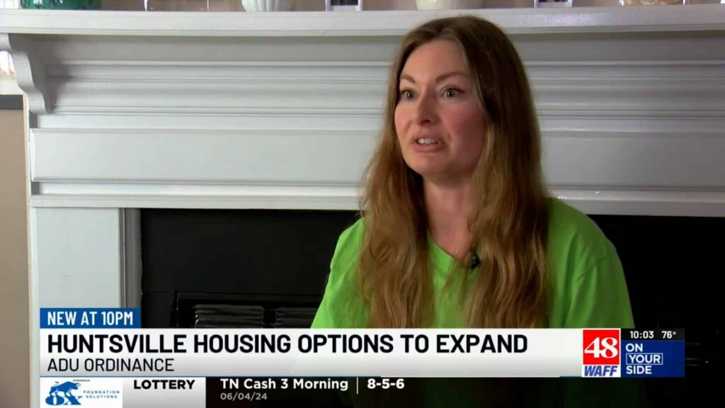Cathy Reisenwitz advocating for ADUs on WAFF