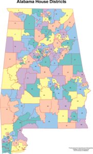 Alabama House of Representatives district map